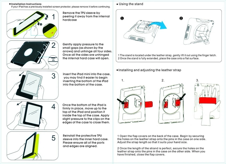 Gorilla Tech Survivor Heavy Duty Case Hand Belt Strap For iPad Pro 11" (2020/21) - Image 3 of 4