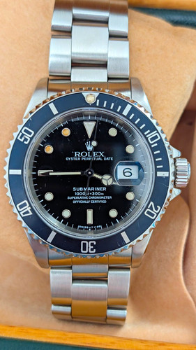 Rolex Submariner Date 16610 Black 1994 Box Just Had £2,000 Service Sep 2026