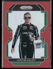 2022 Panini Prizm #18 Justin Haley Red Prizm