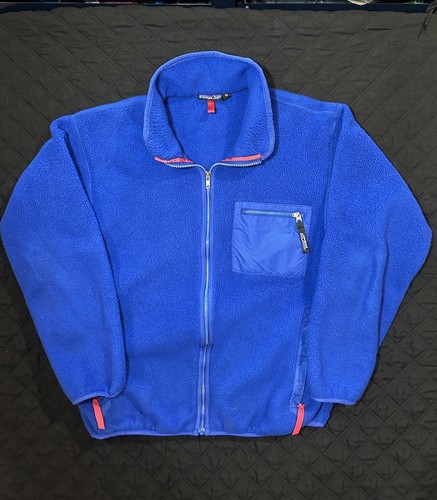 Patagonia, Vintage 90s Patagonia Blue Quarter Zip Made In USA Fleece Pullover Mens XL