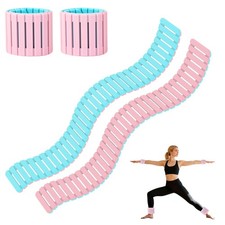 Adjustable Magnetic Ankle Wrist Weights for Women Man 2 Pack, Silicone Weight...