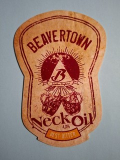 BEAVERTOWN brewery NECK OIL beer pump clip real ale badge front London