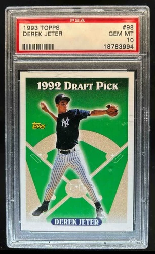 1993 Topps Derek Jeter Rookie RC #98 Yankees PSA 10