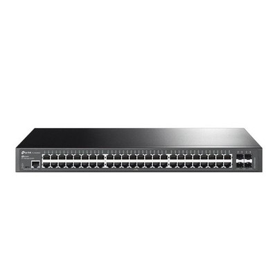 TP-LINK JetStream 48-Port Gigabit L2+ Managed Switch mit 10GE 4 SFP+ Slots Fanl