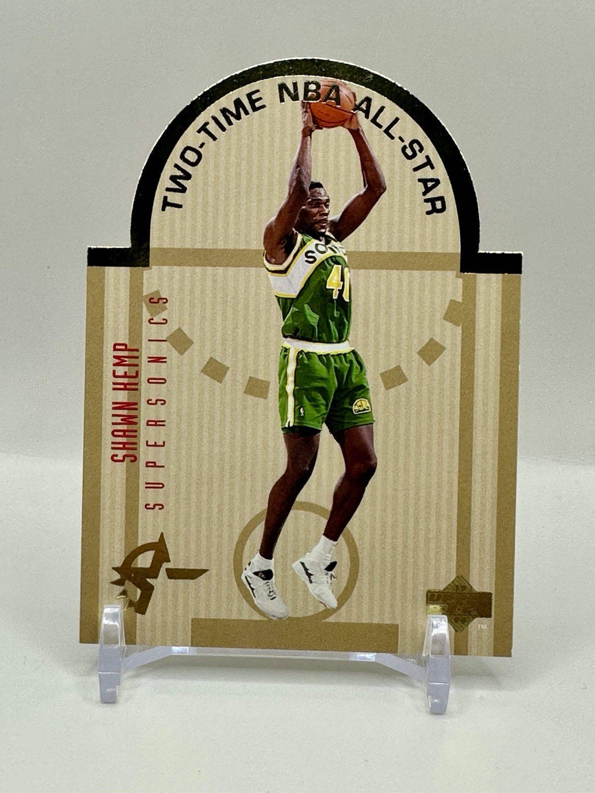 Shawn Kemp 1993-94 UPPER DECK SE DIE-CUT ALL-STAR #W14 RARE! Supersonics