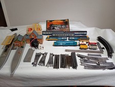 Hornby OO Gauge Train Set, With Track And Platform, And Engines And Carriages.