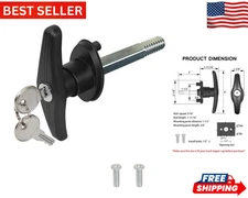 Truck Cap Camper Shell T-Handle Lock Latch Replacement Parts Truck Bed Topper