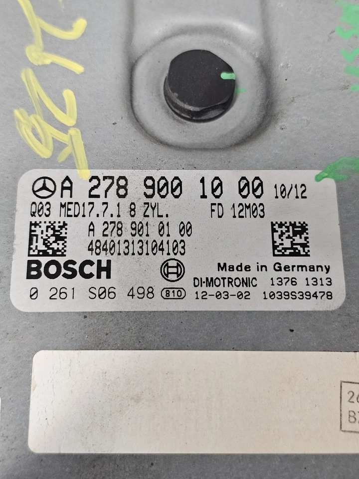 2011-2013 Mercedes Benz S550 E550 CLS550 CL63 CL550 4.6 TT V8 ECU ECM 2789001000 - Image 3 of 4