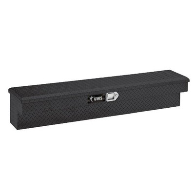 UWS EC30122 Gloss Black Aluminum 60'' Single Lid 3.7 CU ft Truck Side Tool Box