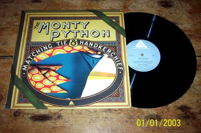 MONTY PYTHON ( MATCHING TIE & HANKERCHIEF ) ORIG 1973 die cut cover VINYL LP NM-