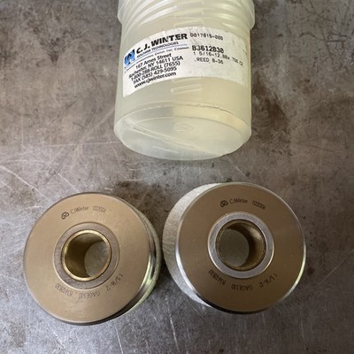 CJ WINTER Threading Die Roll Thread Die Set 1-5/16-12 BB .750 C2 Reed B-36 USA