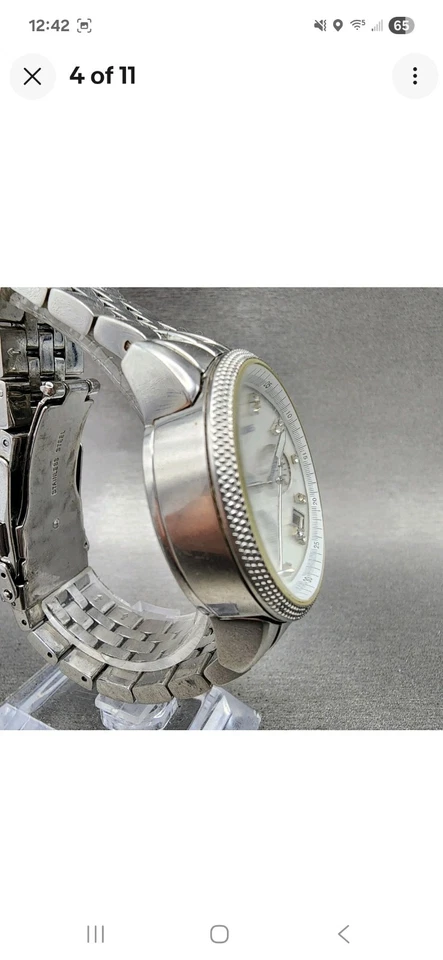 Reloj Michael Kors Ritz Cronógrafo Mujer 37mm Cuadrante MOP Acero Redondo Batería Nueva Foto 3 de 4