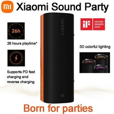 Portable Wireless Speaker, 50 W Output, 26-Hour Playtime, PD Fast Charging, Rev