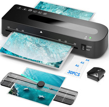 MAXDONE A4 Thermal Laminator with Pouches, Trimmer & Corner Rounder for Office U