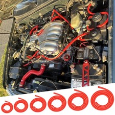 6sizes 5feet Red Silicone Vacuum Hose Kit High Temp Automotive Tubing Universal