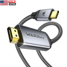USB C to HDMI Cable 4K 60Hz Anti-Interference, Gold-Plated Plugs Aluminum HDR T