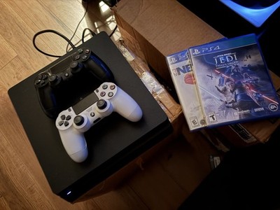 Sony PS4 Slim 500GB Console, 2 Controllers - 2 Games Power Cord HDMI - Charger
