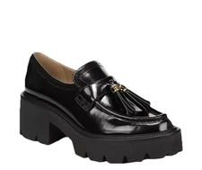 Meela Platform Tassel Loafer Black Size 9