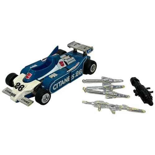 Vintage Transformers G1 Mirage Complete Action Figure 1985 Hasbro F1 Formula 1