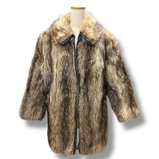 Mink, Coat, L, Brown, Real Fur, Middle Length, Fur, Women Authentic From Japan