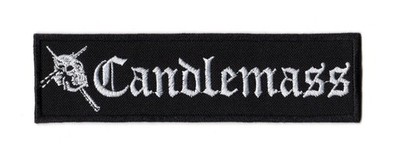 Candlemass Patch Embroidered Sew On Band White Logo Swedish Epic Doom Metal