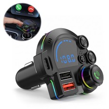 Type-C Car Charger  Bluetooth 5.3 FM Premium Wireless Transmitter Hands-Free