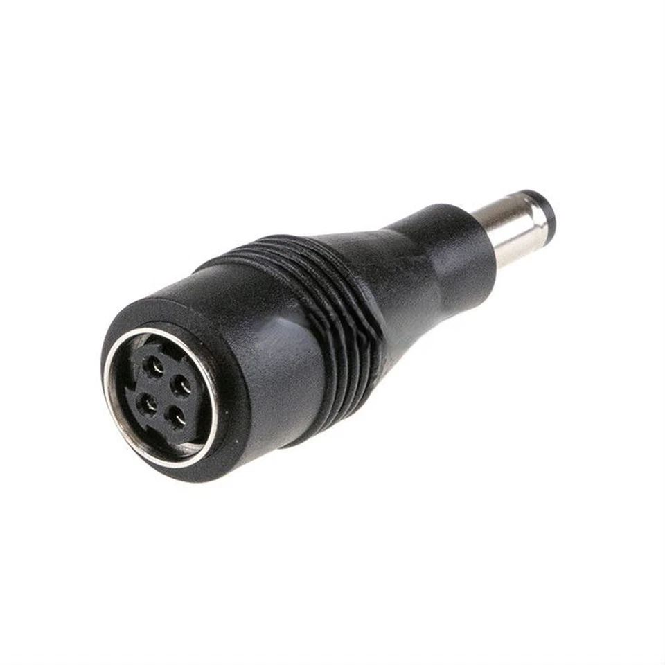 MEANWELL DC Stecker Adapter DIN 4-pol Buchse auf 5,5/2,5 Hohlstecker Adapter gerade L11mm