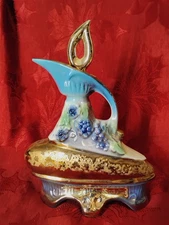 Jim Beam Whiskey Decanter #145 REAL CHINA 1977 EMPTY With Intact Cap