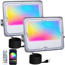 RGB LED Flood Lights Outdoor,Color Changing,30W 300W Equivalent ,3000LM, Wor...