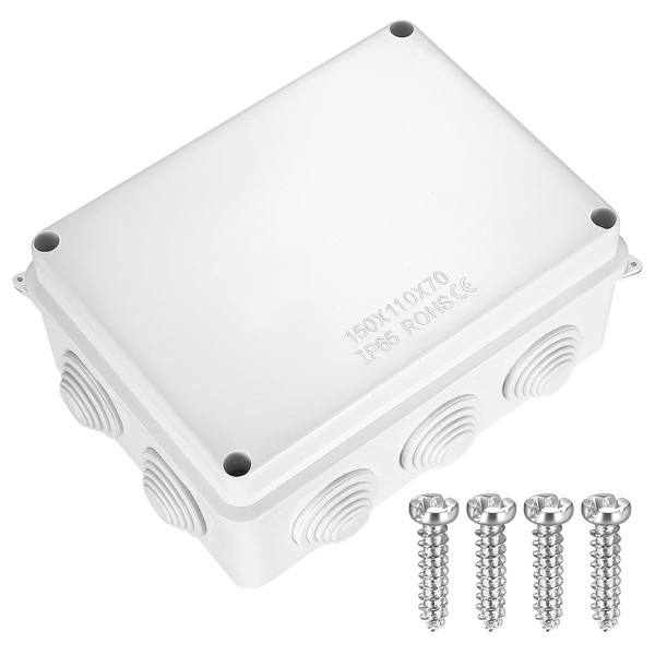 Abzweigdose Aufputz Wasserdicht IP65 Anschlussdose Elektrische Box Weiß-image