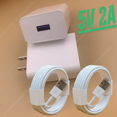 2X USB Wall Charger Power Adapter Cube Plug For iPhone 8 11 12 13 Charging Cord