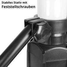 STAHLWERK 360° LED Baustrahler 100 Watt Arbeitsleuchte 7500 lm mit Stativ