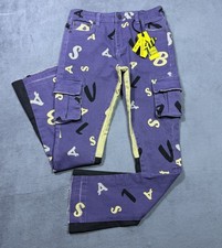Valabasas Jeans Size 12 (26x28) Flared Spellout Print Valabasas Play Kids NEW