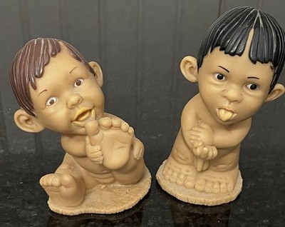 Joimy Rubber Dolls. Nude Boy/Girl. Naughty Boy. VINTAGE. 4 1/2 & 6 .Unique. rare