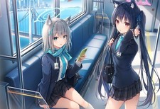 Anime kuromi serika sunaookami shiroko armband Playmat Gaming Mat Desk 1332