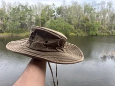 Military Sun Hat 100% Cotton Size O/S As Picture Show I-090