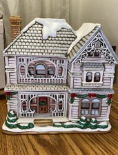 Lefton  Colonial Village Mark Hall 1992 Lighted House CW00719 Christmas NOS