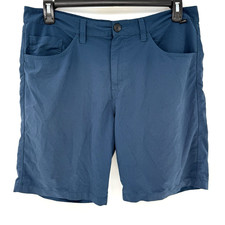 Travis Mathew Men's Solid Blue Size 34 Stretch Golf Pickleball Shorts