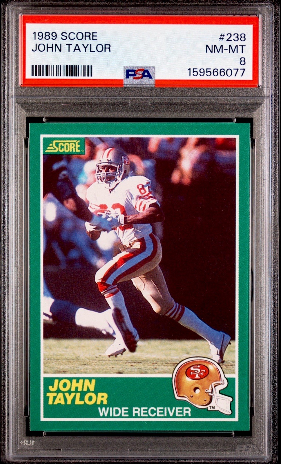 JOHN TAYLOR PSA 9 1989 SCORE #238 ROOKIE RC 49ERS Rookie