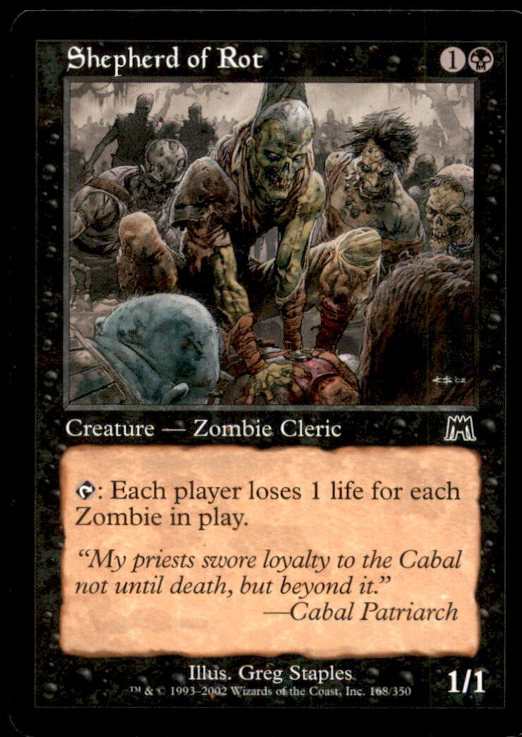 Shepherd of Rot LP Light Play Onslaught MTG [6118]
