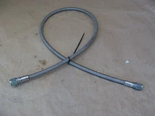 34" LENGTH STAINLESS STEEL BRAIDED HOSE 3/8" FEMALE  FITTINGS