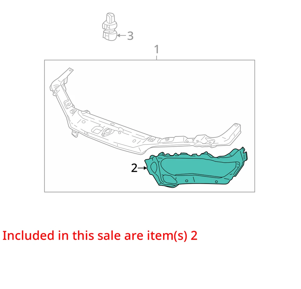 FITS 2003-2005 SATURN L300 L200 PANEL ASM HDLP MT 22704484 - NEW OEM 22704484 - Image 2 of 3
