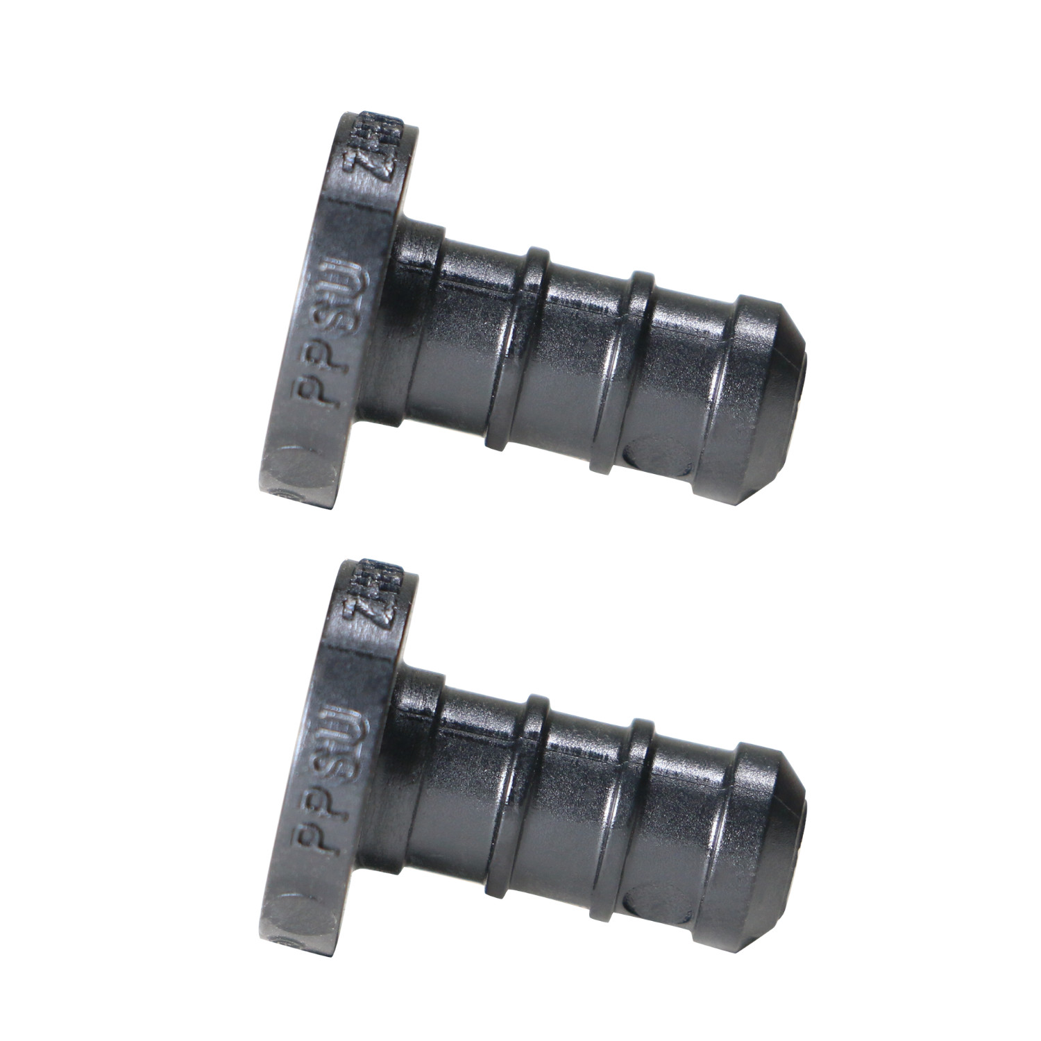 2 Pack XFITTING 3/8" PEX-B Plug, End Cap, Poly Alloy, NSF, CUPC, Lead Free
