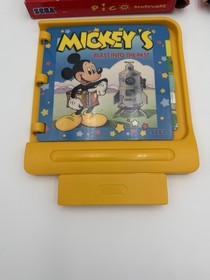 Set of 2 Sega Pico Game Cartridges 1994 Mickey and Pooh Disney  In Boxes