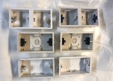 dry lining back boxes size 2 GANG X 4 & 2 Dual Accessory Boxes 35mm Deep