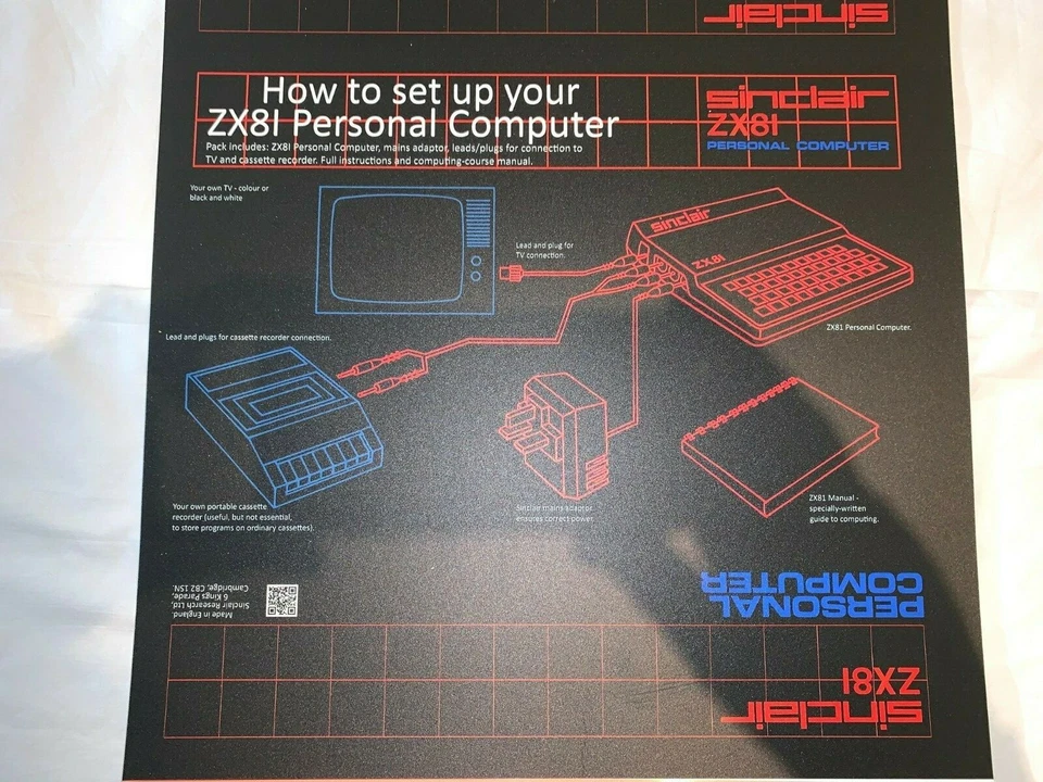 EMPTY BOX-SLEEVE & Polystyrene Inserts - Repro - for Sinclair ZX81 Computer - Image 2 of 4