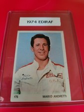 Mario Andretti 1974 EDIRAF Extremely Rare Sticker Card #175 🔥🏁🏎 not panini