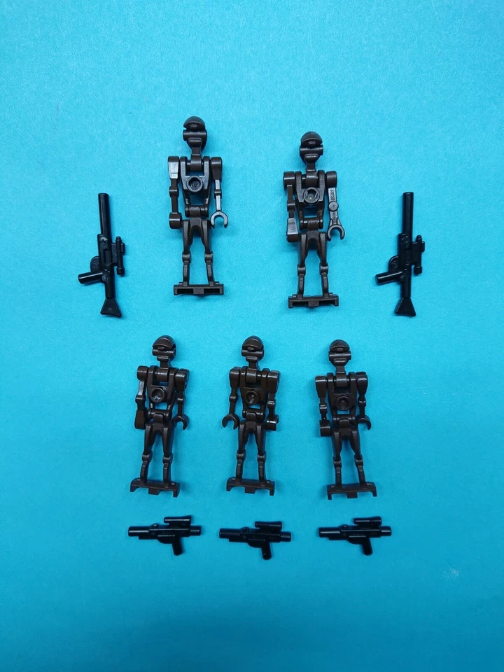 Lego Star Wars Lot 5 Minifigures Commando Droids and Captain Blasters 75002 9488 - Image 2 of 4