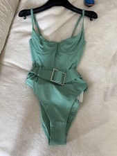 WeWoreWhat Danielle Belted One-Piece Swimsuit XS NWT
