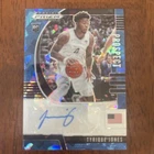 Tyrique Jones 2020-21 Panini Prizm Draft Picks Blue Ice RC SP Auto /75! # PA-TJ